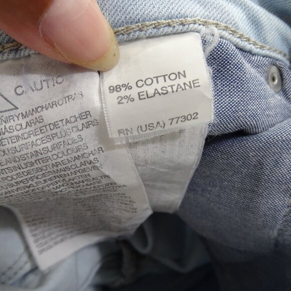 Zara Woman Premium Denim Slim Fit Light Wash Blue Jeans Size 8 Cuffed Raw Hem - Picture 9 of 14